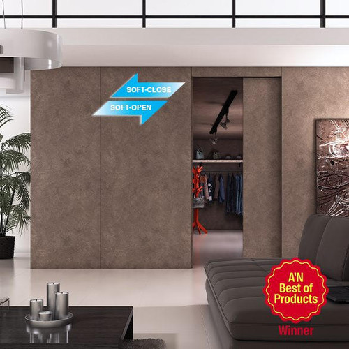 Mono Flat Unison Flush Sliding Door System (Light Duty Left)  - MFU1200-40-L