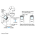 3-Way Adjustable Concealed Hinge (Frame-Surface Mount)  - HES2S-140-A125-BL - 10